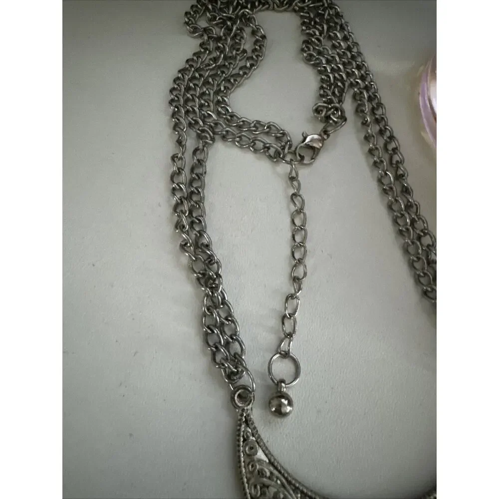 Cascade Bridgerton Necklace Silver Black Style Boho Women’s Jewelry Collar